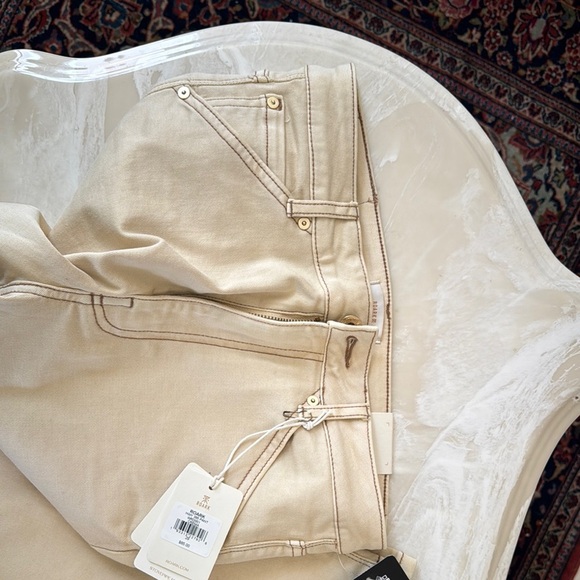 Roark Women's Beige Straight Leg Jeans - Picture 5 of 8